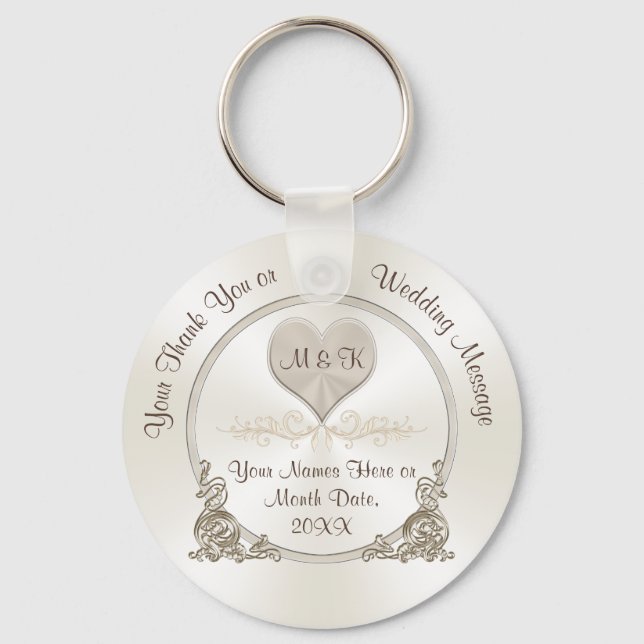 Billige Personalisierte Gastgeschenke Hochzeiten,  Schlüsselanhänger (Vorderseite)