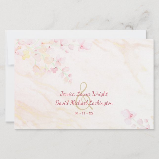 Billige romantische Hochzeiten in eleganten Wildbl (Vorderseite)