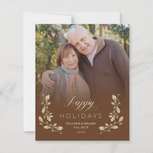 Billige Weihnachtsbraune Whimsical-Schrift Foto