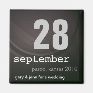 Billiger Save the Date Wedding Magnet