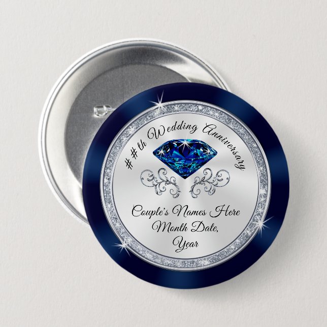 Billiger Spinell-Edelstein-22. Button (Vorne & Hinten)