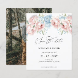 Billiges, florales Foto Save the Date
