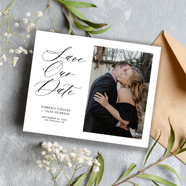 Billiges Foto, elegante Hochzeit Save the Date (Von Creator hochgeladen)