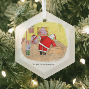 Billiges Spielzeug-Sechseck-Glasornament Ornament Aus Glas