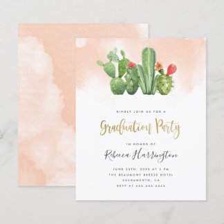 Billigfarbene Aquarell- und Kakteen-Graduierungspa