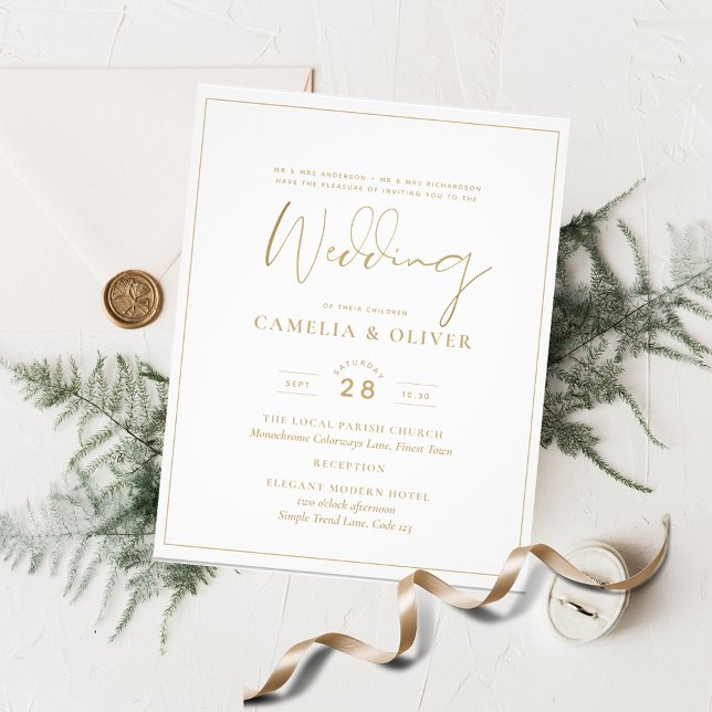 Billigste Einladungen für Hochzeiten Klassisches W Flyer (Von Creator hochgeladen)