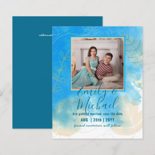 Billigstes FOTO Rett Datum Aquamarin Gold Abstrakt