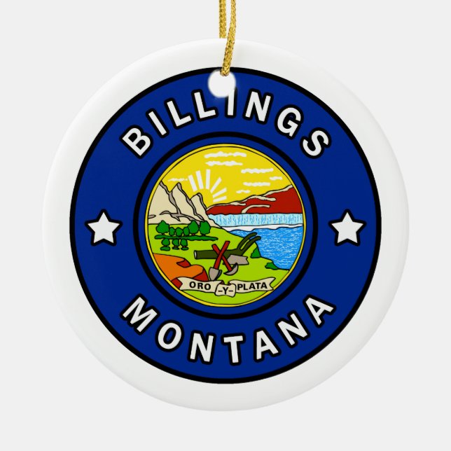 Billings Montana Keramikornament (Vorne)