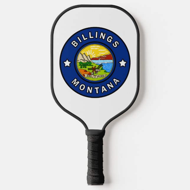 Billings Montana Pickleball Schläger (Vorderseite)