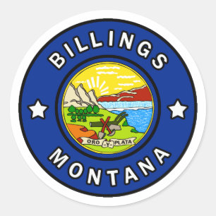 Billings Montana Runder Aufkleber
