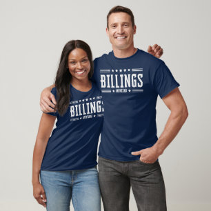 BILLINGS MONTANA Stars & Streifen T-Shirt