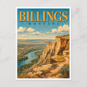 Billings Montana The Rims GeoSaga Postkarte