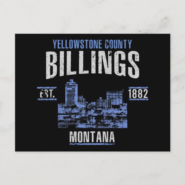 Billings Postkarte (Vorderseite)