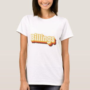 Billings Retro Vintager Text T-Shirt