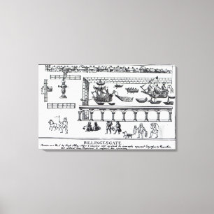 Billingsgate-Markt Leinwanddruck