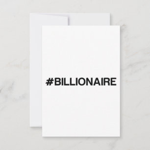 BILLIONAIRE DANKESKARTE