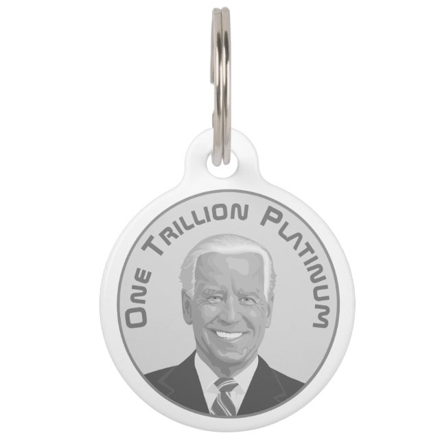 Billionen Dollar Platinmünze Haustiermarke (Vorderseite)