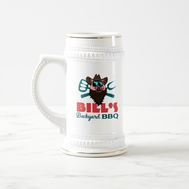 Bill's Backyard-GRILLEN Stein Bierglas (Links)