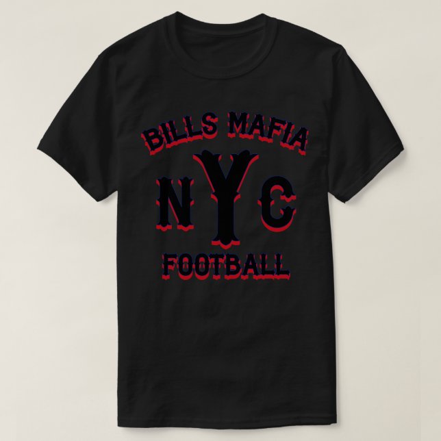 Bills Mafia NYC Black T-Shirt (Design vorne)
