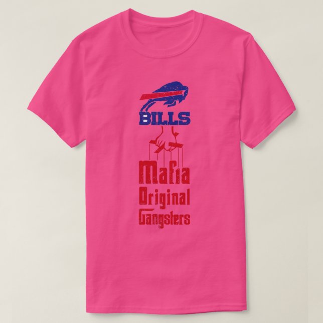 Bills Mafia Original Gangsters No2 Rough Textured T-Shirt (Design vorne)