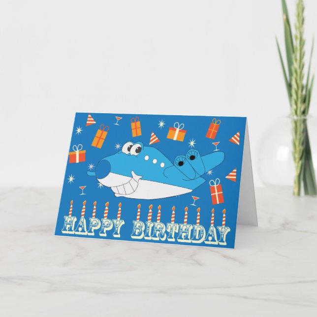 Billy Blue Birthday Card Karte (Vorderseite)