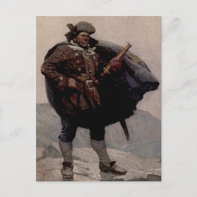 Billy Bones Pirate Painting von NC Wyeth Postkarte (Vorderseite)
