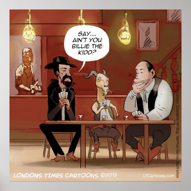Billy, das Kind? Funny Goat Poster (Vorne)