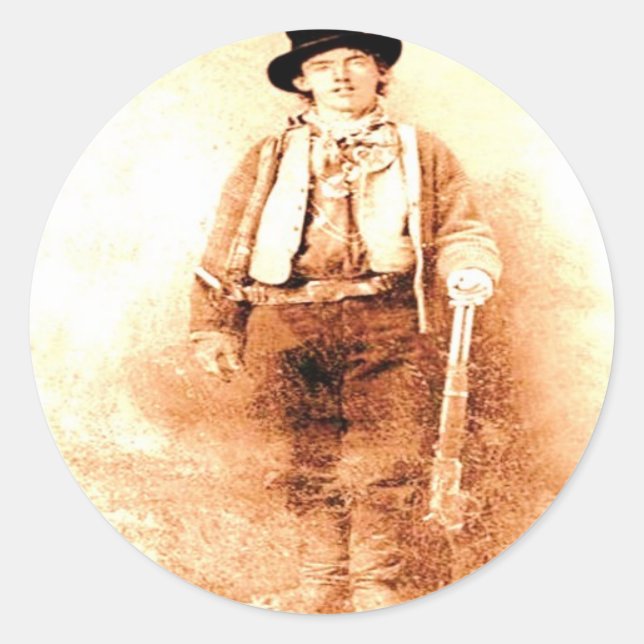 Billy das Kind Runder Aufkleber (Vorderseite)