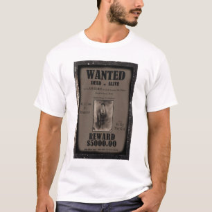 Billy das Kind wollte totes oder lebendiges Plakat T-Shirt