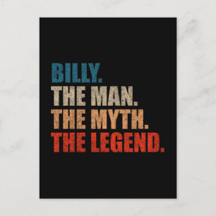 Billy der Mann die Legende der Mythos Postkarte