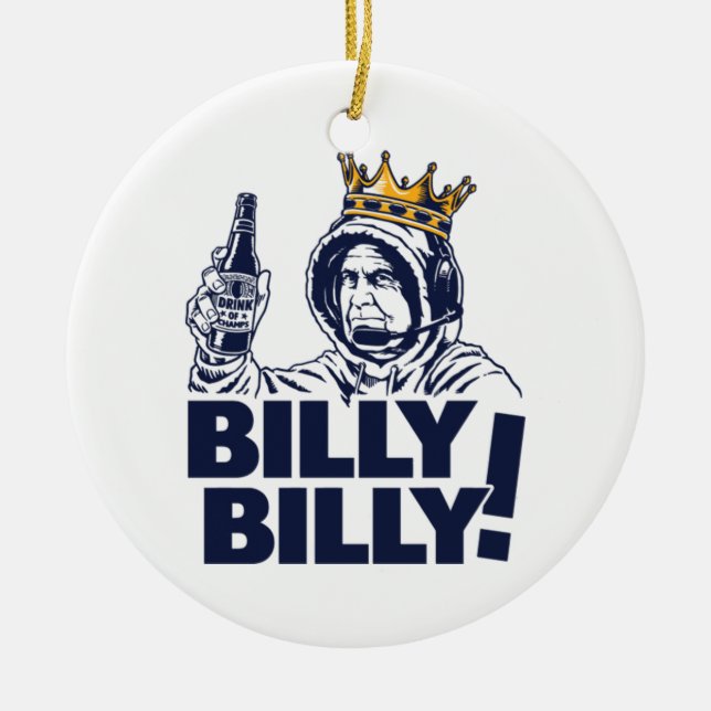 Billy! Extra Groß Keramik Ornament (Vorne)