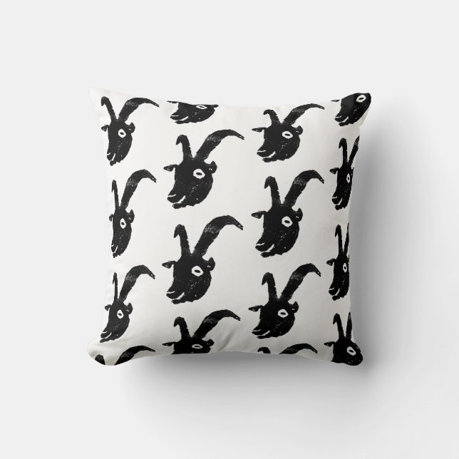 Billy Goat Potato Print Kissen (Vorderseite)