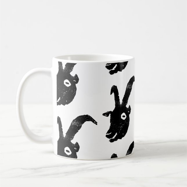 Billy Goat Potato Print Pattern Kaffeetasse (Links)