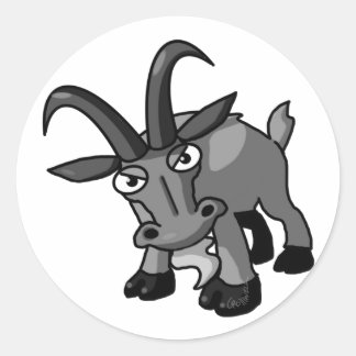 Billy Goat Runder Aufkleber