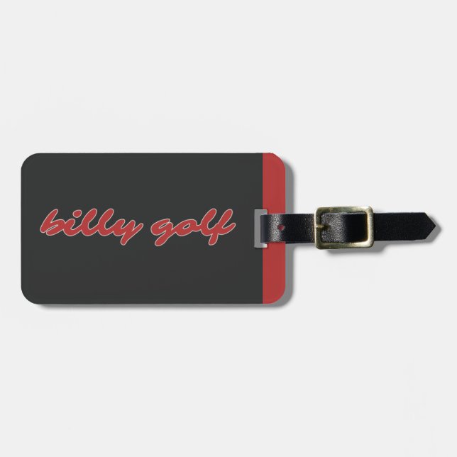 Billy Golf Bag Tag Gepäckanhänger (Vorderseite horizontal)