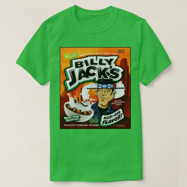 Billy Jacks Cereal Box T-Shirt (Design vorne)