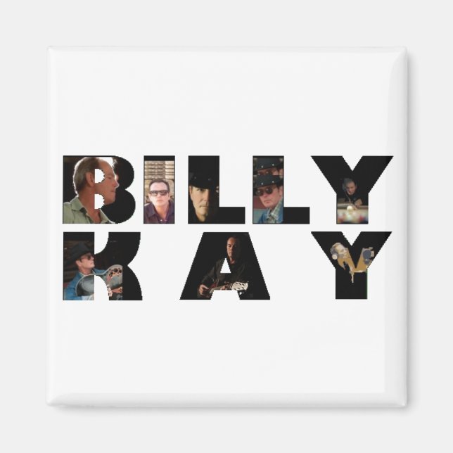 Billy Kay Photo Tour Logo Carré Magnets (Devant)