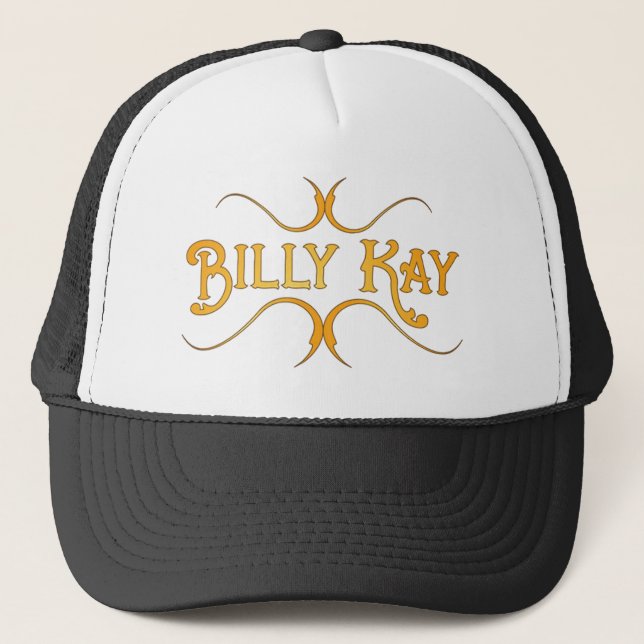 Billy Kay Yellow Logo Trucker Hats Truckerkappe (Vorderseite)