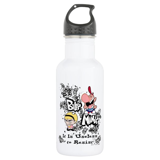 Billy & Mandy - Unbrauchbar zum Aufenthalt Edelstahlflasche (Vorderseite)