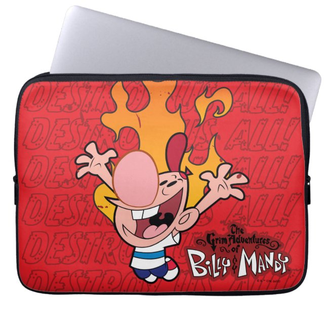 Billy & Mandy - Zerstöre uns alle Laptopschutzhülle (Vorderseite)