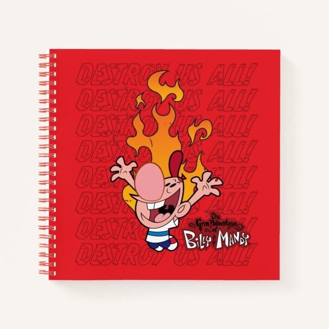 Billy & Mandy - Zerstöre uns alle Notizbuch (Vorderseite)