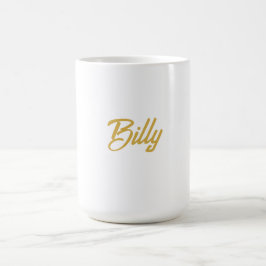 Billy Name Typografie Personalisiertes Geschenk Kaffeetasse