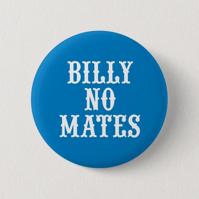 Billy No Mates Vintages Abzeichen Hikingduck Button (Vorderseite)