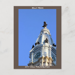 Billy Penn Rathaus Philadelphia Postkarte