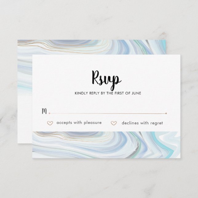 Billy Response Card Einladung (Vorne/Hinten)