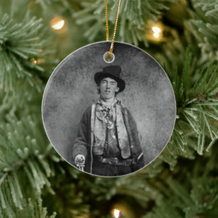 Billy The Kid, amerikanischer Outlaw des Wilden We Keramik Ornament