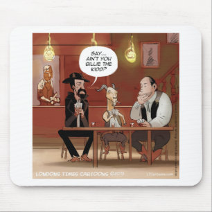 Billy The Kid? Lustige Ziegen Cartoon Mousepad