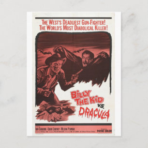 Billy the Kid Vs Dracula Film-Postkarte Postkarte
