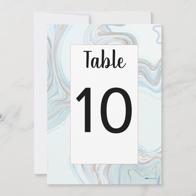 Billy Tischnummern (Vorderseite)