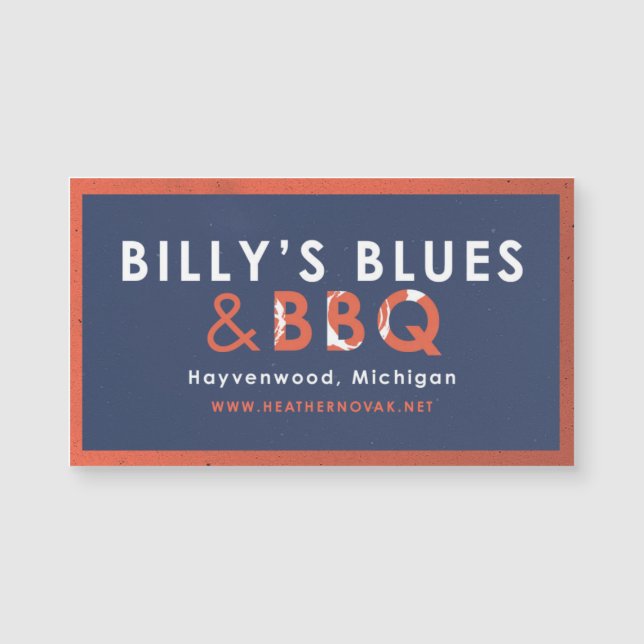 Billy's Blues & GRILLEN Magnet! Magnetkarte (Vorderseite)
